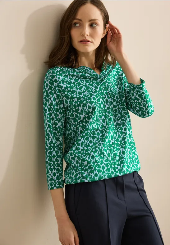 T-shirt au look tunique pastel blue