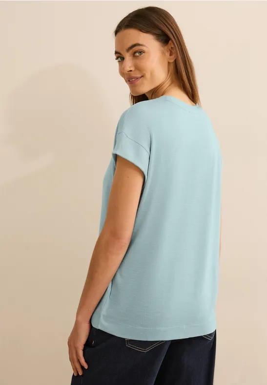 T-shirt à structure douce cool salvia green