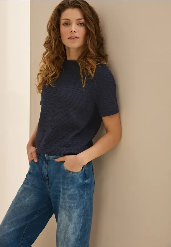 T-shirt structuré universal blue