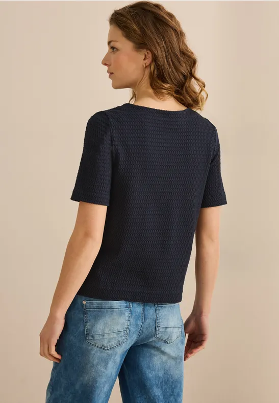 T-shirt structuré universal blue