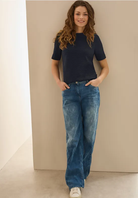 T-shirt structuré universal blue