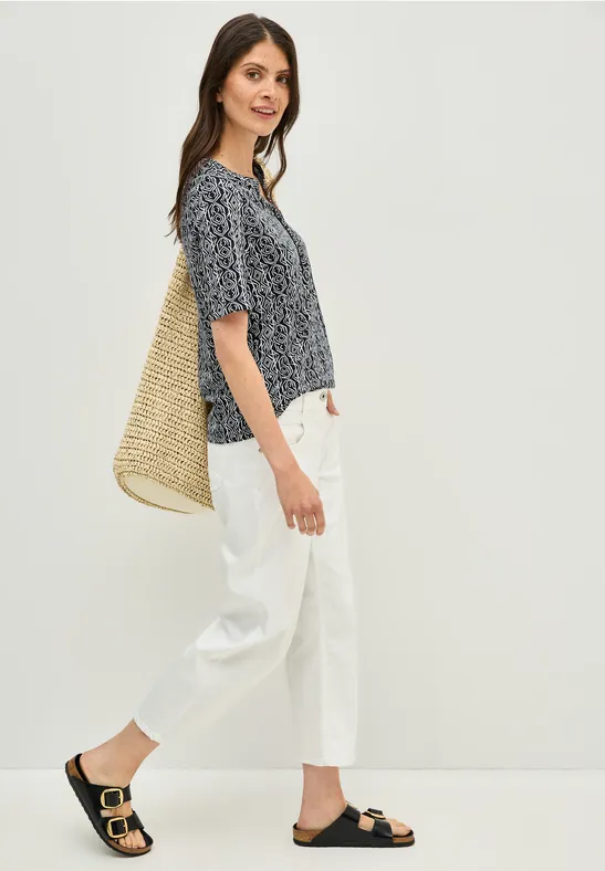 Shirt im Tunika-Look universal blue