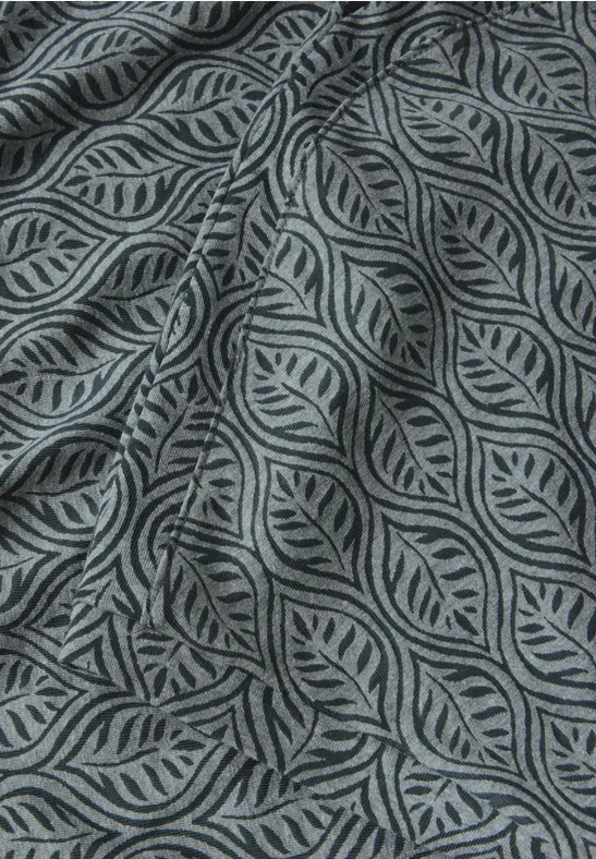 Melange-Look Shirt slate khaki melange