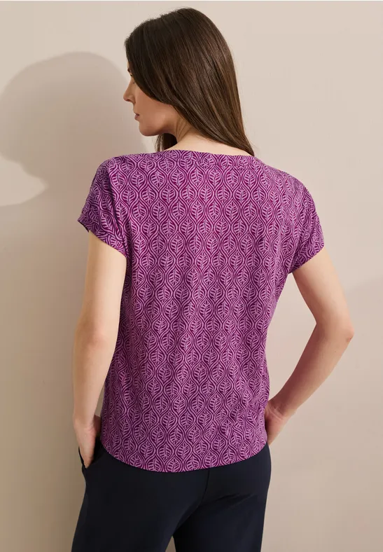 Melange-Look Shirt anemone pink melange