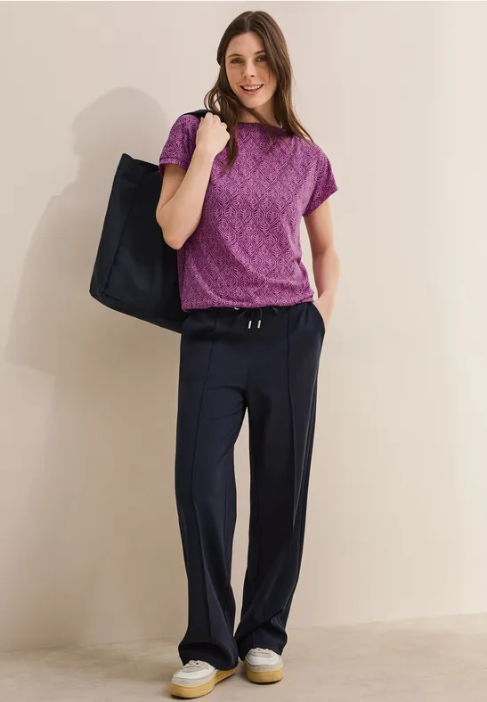 Melange-Look Shirt anemone pink melange