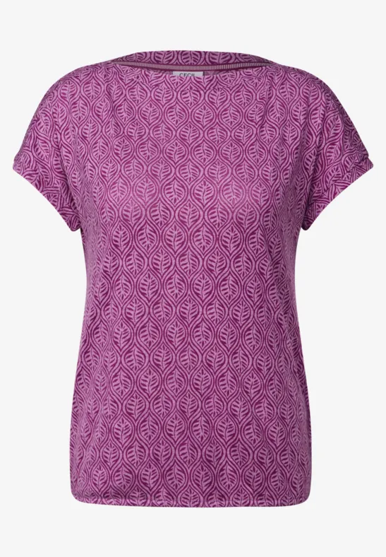 Melange-Look Shirt anemone pink melange