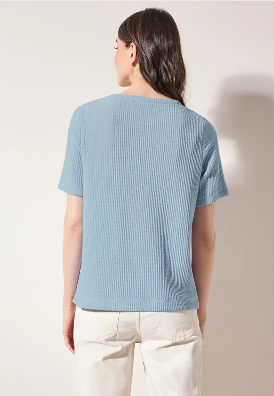 T-shirt structuré pastel blue
