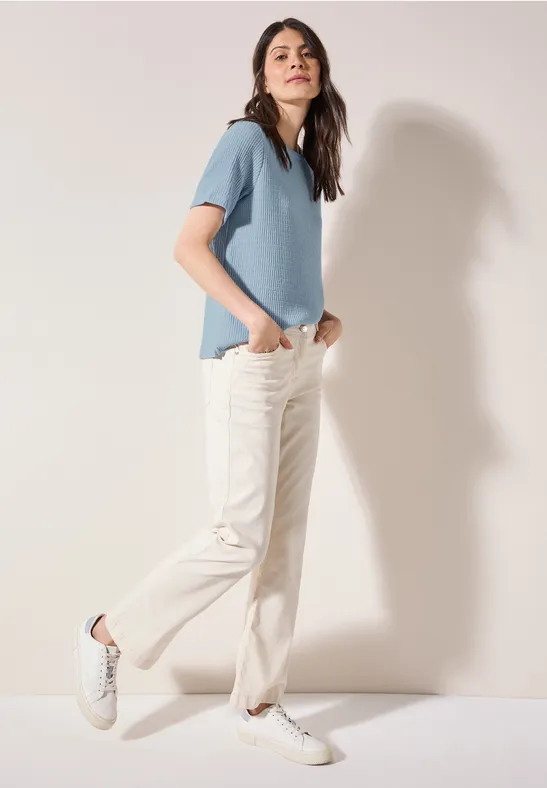T-shirt structuré pastel blue