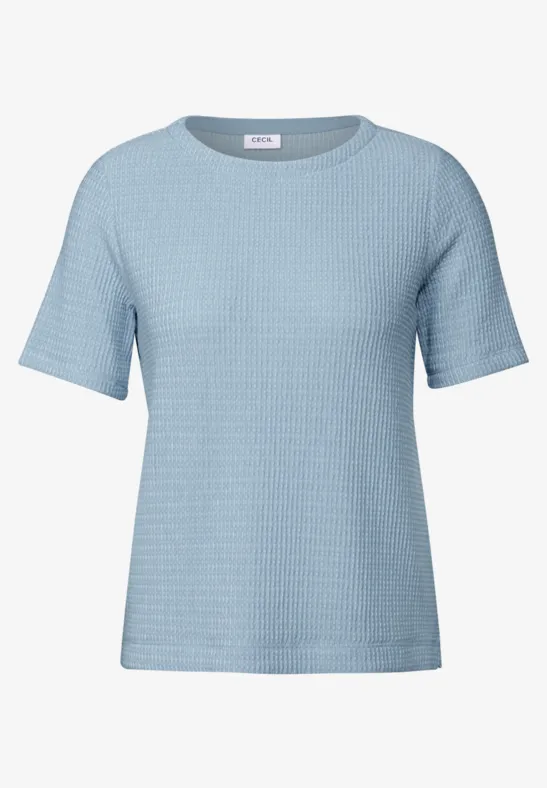 T-shirt structuré pastel blue