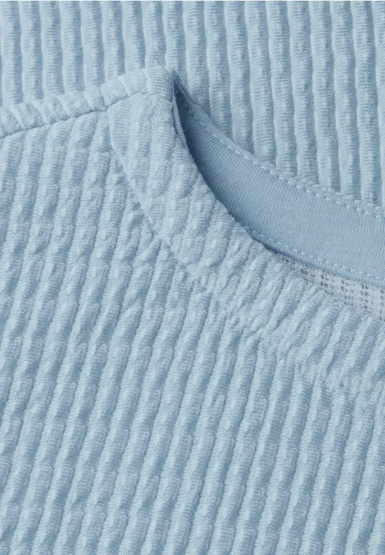 T-shirt structuré pastel blue