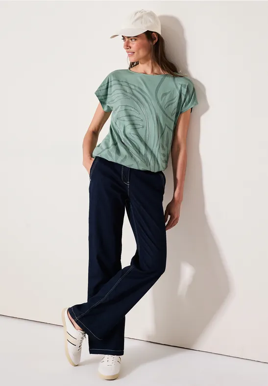 T-shirt à motifs matcha green