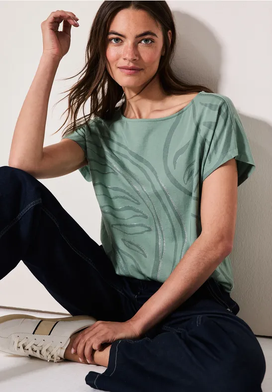 T-shirt à motifs matcha green