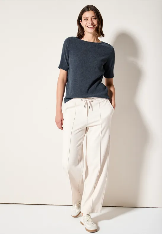 Strukturshirt rain blue