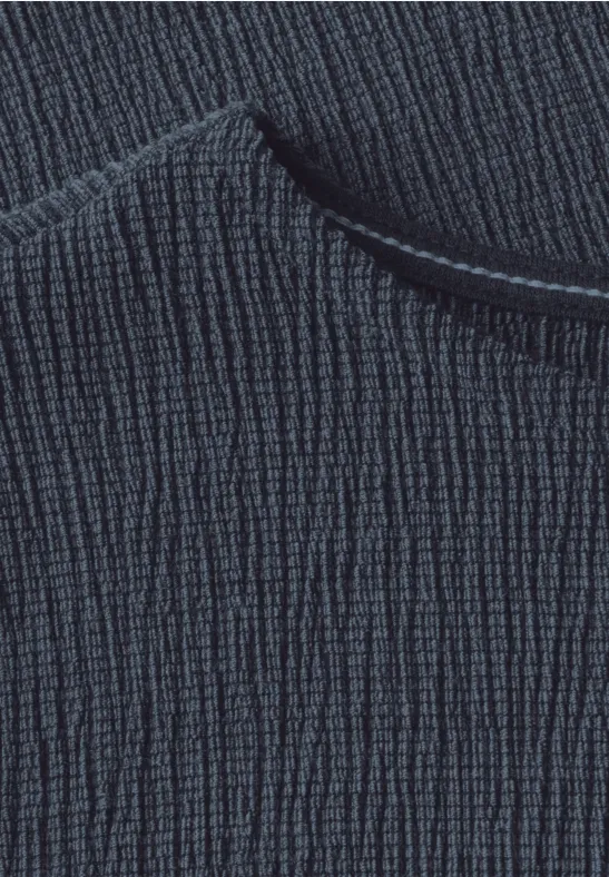 Strukturshirt rain blue