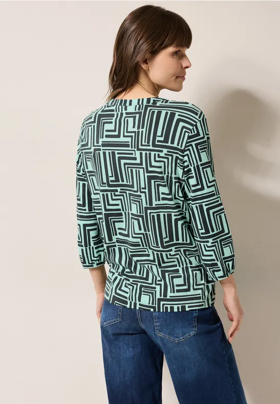 T-shirt au look tunique slate khaki