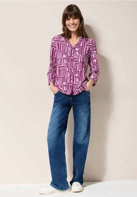 Shirt im Tunika-Look anemone pink