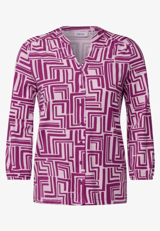 Shirt im Tunika-Look anemone pink