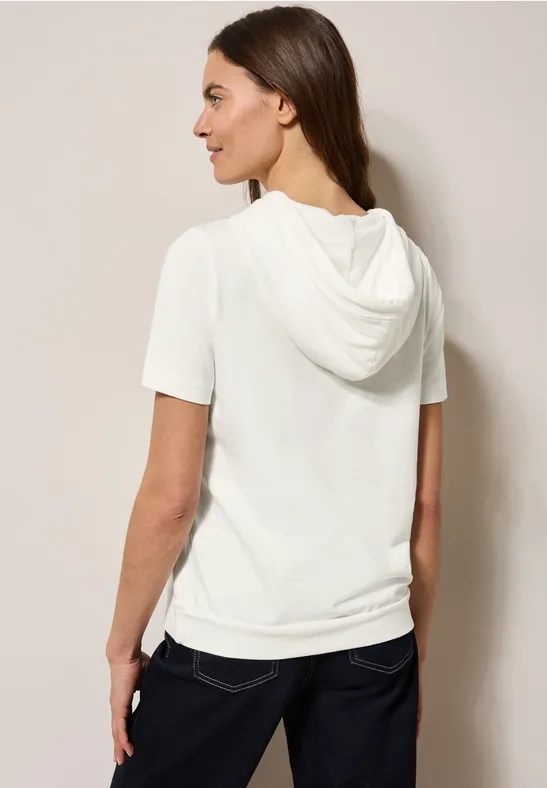 Shirt met capuchon vanilla white