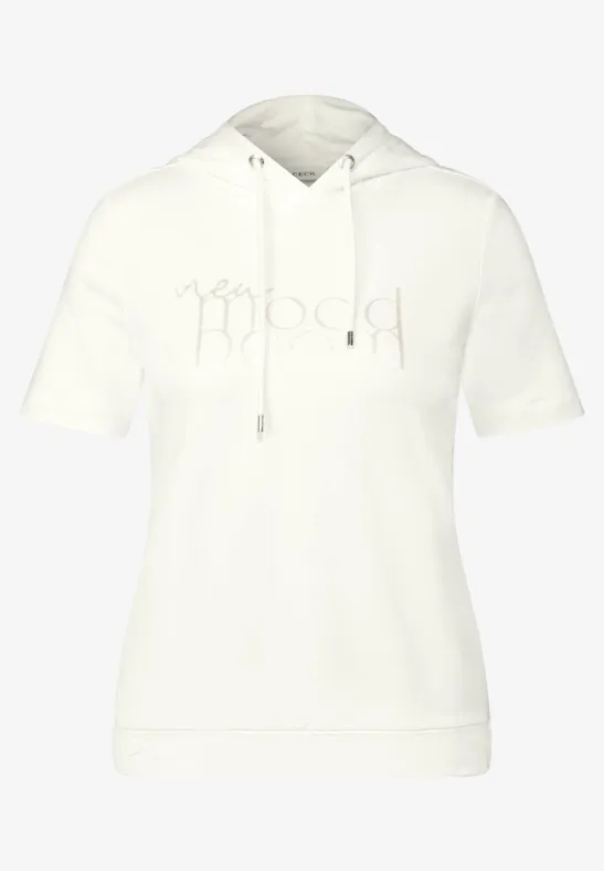 Shirt met capuchon vanilla white