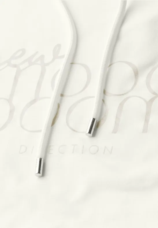 Shirt met capuchon vanilla white