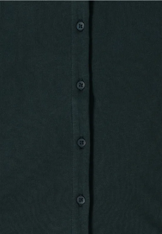 T-Shirt im Tunika-Look ink green