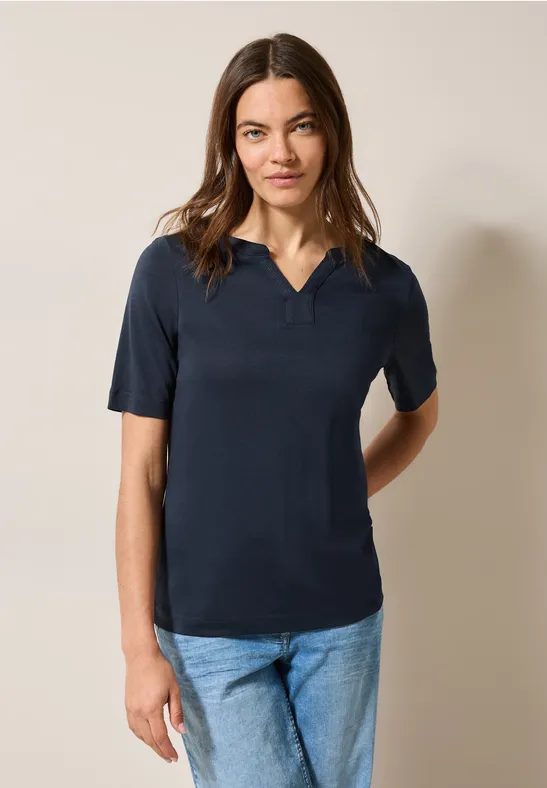 Shirt im Tunika-Look universal blue