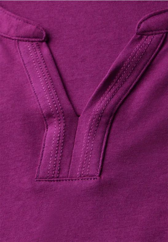 T-shirt au look tunique anemone pink
