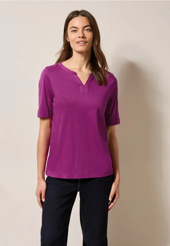 T-shirt au look tunique anemone pink