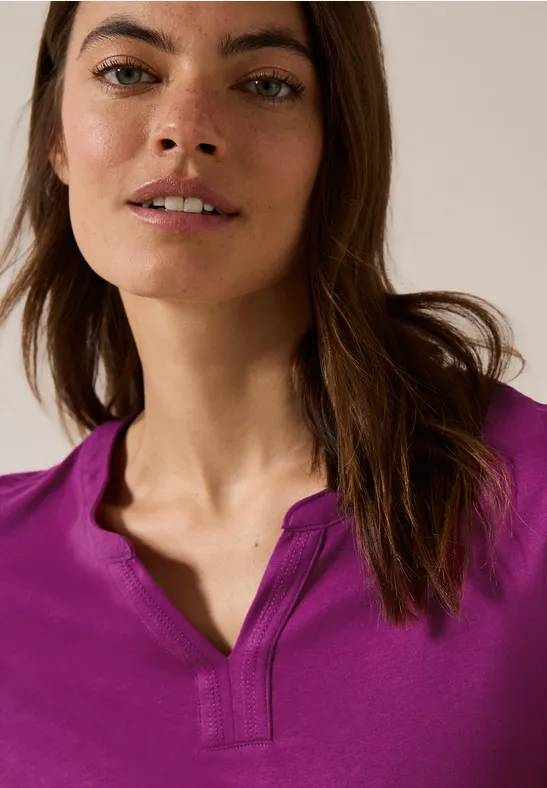 T-shirt au look tunique anemone pink
