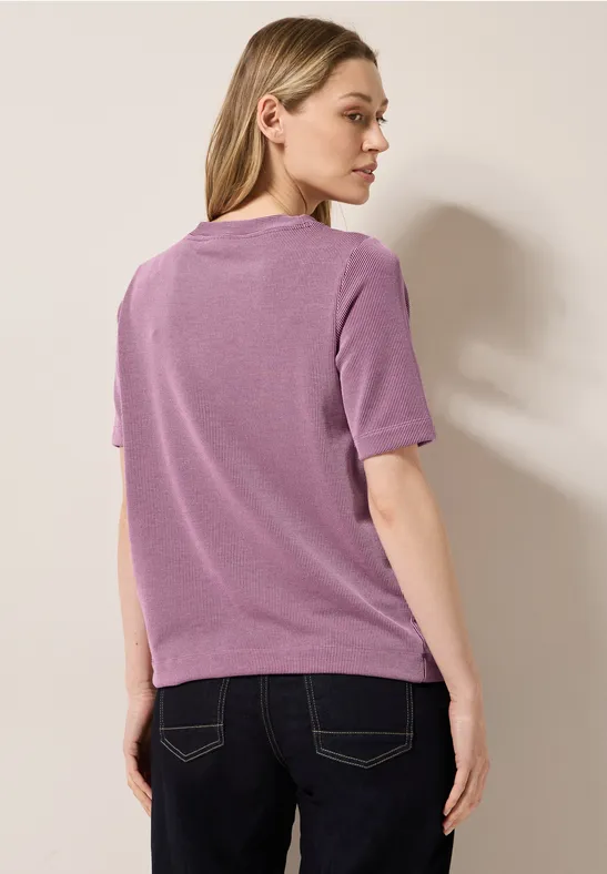 T-shirt à rayures anemone pink