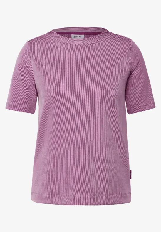 T-shirt à rayures anemone pink