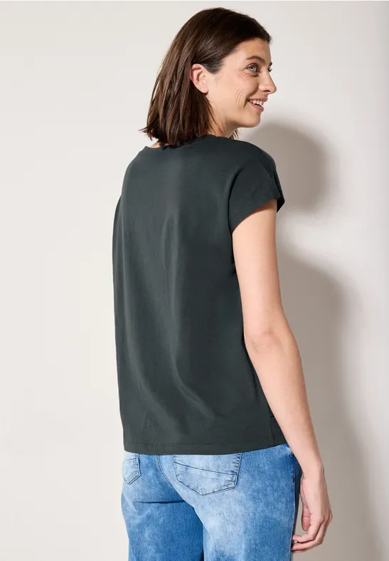 T-shirt avec impression sur film slate khaki