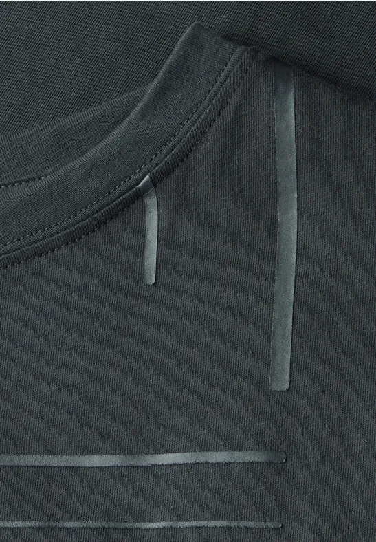 T-shirt avec impression sur film slate khaki