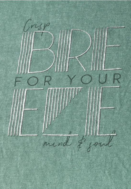 T-shirt en lin matcha green