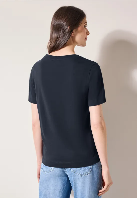 T-shirt basique avec imprimé universal blue