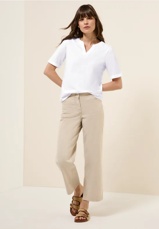 T-Shirt im Tunika-Look White