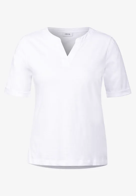 T-Shirt im Tunika-Look White