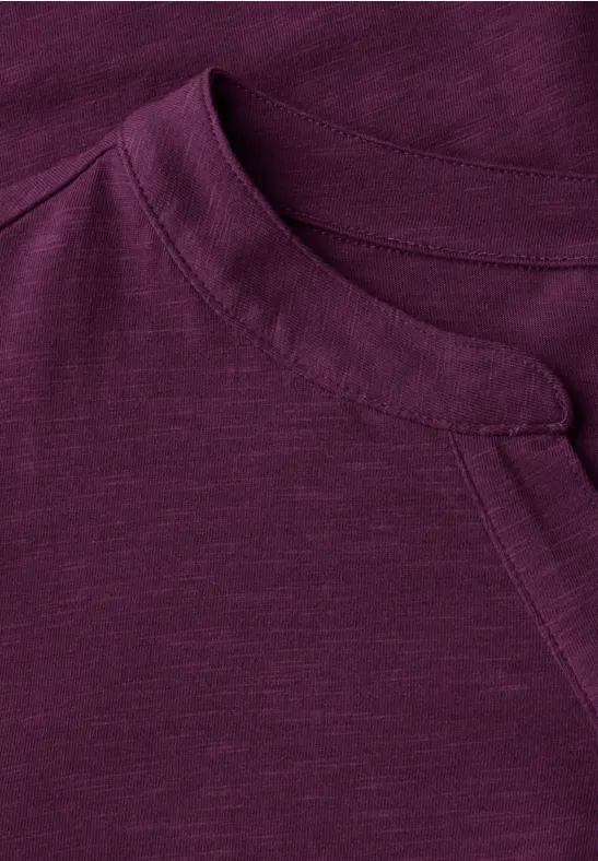 T-Shirt im Tunika-Look deep berry
