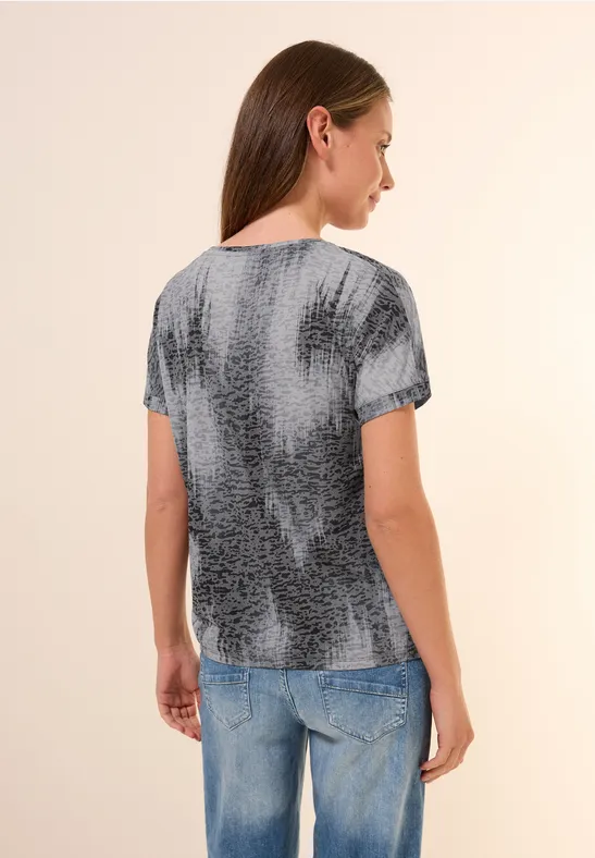 T-shirt dévoré volcanic grey