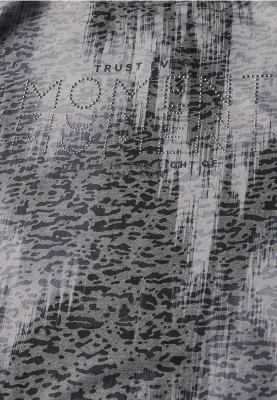 T-shirt dévoré volcanic grey