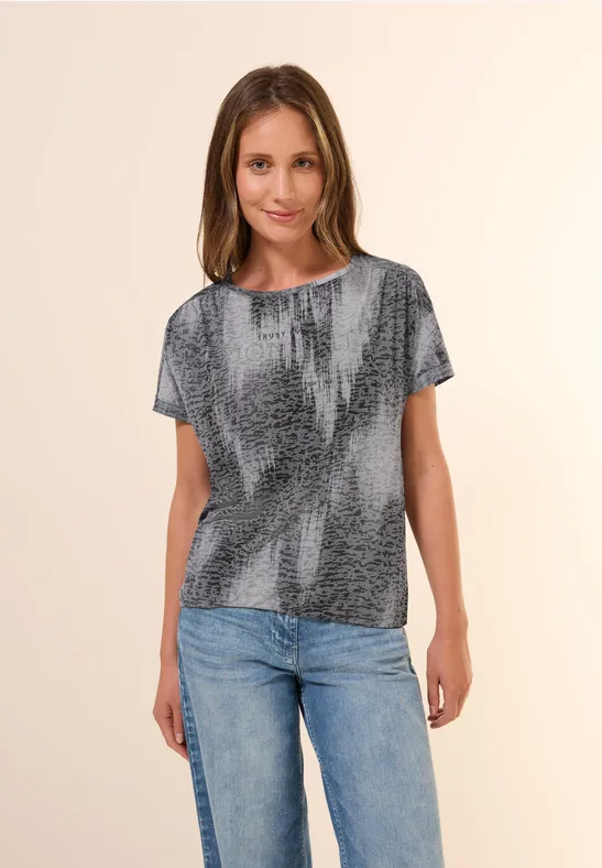 T-shirt dévoré volcanic grey