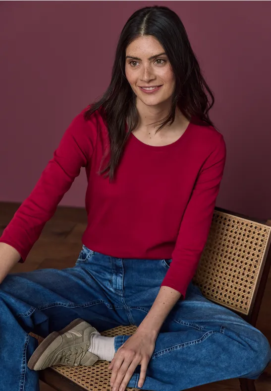 Basic Shirt beaujolais red