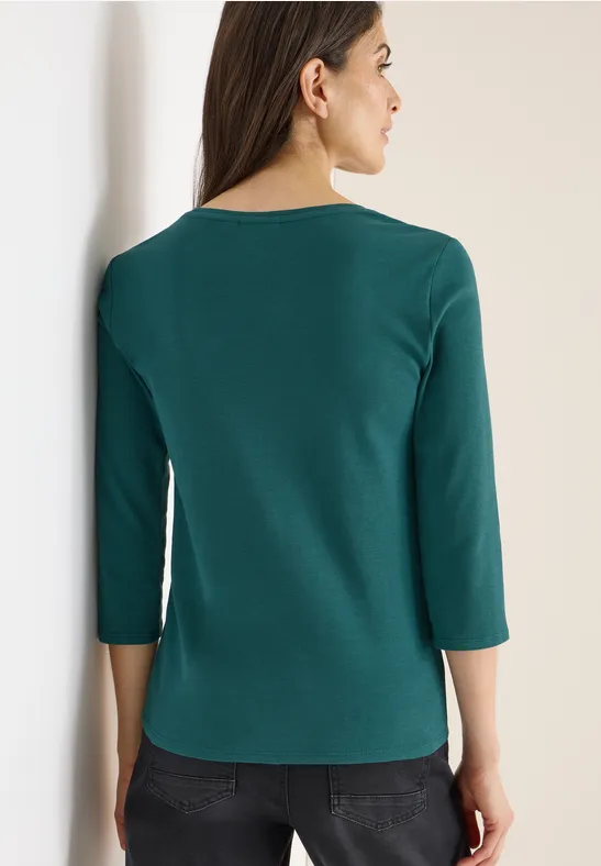 Basic Shirt dark sea green