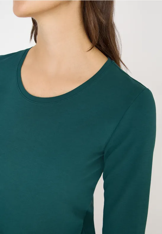 Basic Shirt dark sea green