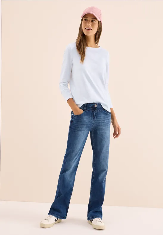 Basic Langarmshirt White