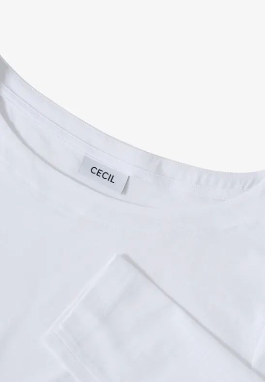 Basic Langarmshirt White