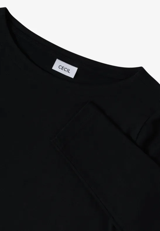 Basic Langarmshirt Black