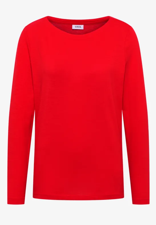 Basic Langarmshirt pumpkin orange