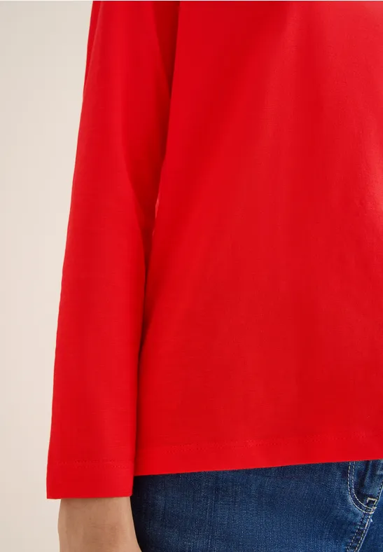 Basic Langarmshirt pumpkin orange