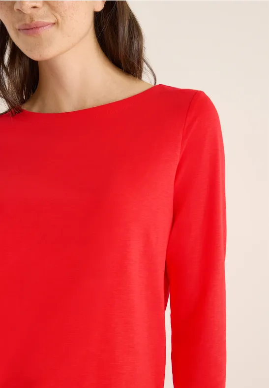 Basic Langarmshirt pumpkin orange